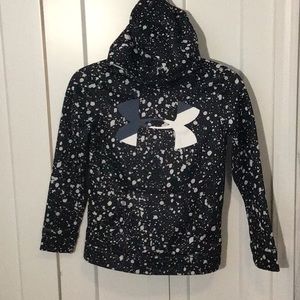 Girls block spotted under armour sweatshirt
